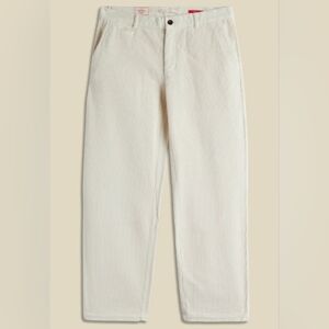 Portuguese Flannel Men’s Corduroy Trousers Cream Size Large Pants